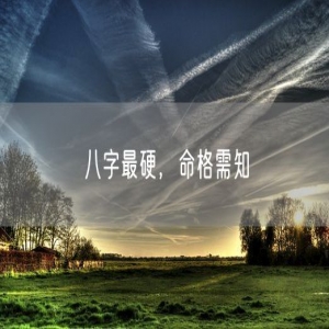 八字最硬，命格需知