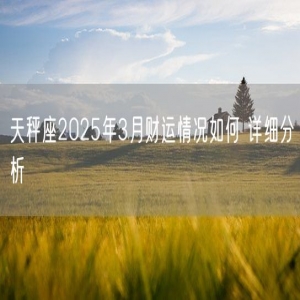 天秤座2025年3月财运情况如何 详细分析