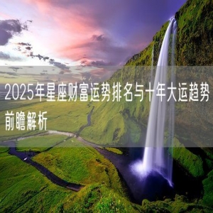 2025年星座财富运势排名与十年大运趋势前瞻解析