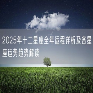 2025年十二星座全年运程详析及各星座运势趋势解读