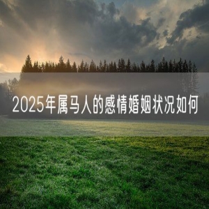 2025年属马人的感情婚姻状况如何