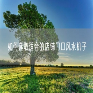如何选取适合的店铺门口风水机子