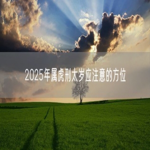 2025年属虎刑太岁应注意的方位