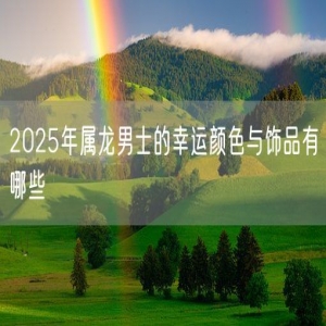 2025年属龙男士的幸运颜色与饰品有哪些