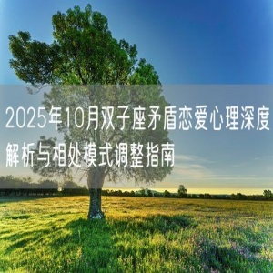 2025年10月双子座矛盾恋爱心理深度解析与相处模式调整指南