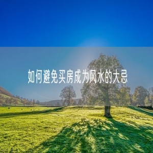 如何避免买房成为风水的大忌