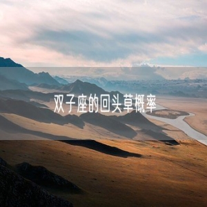 双子座的回头草概率
