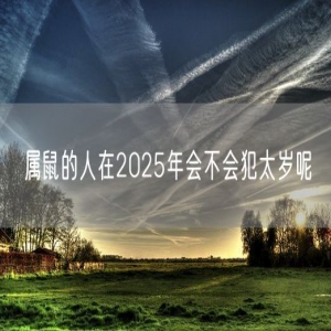 属鼠的人在2025年会不会犯太岁呢