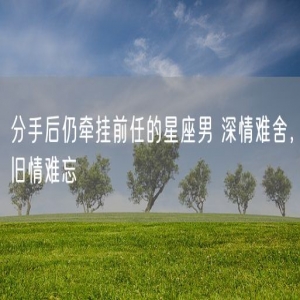 分手后仍牵挂前任的星座男 深情难舍，旧情难忘