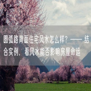 圆弧路背面住宅风水怎么样？—— 结合实例，看风水能否影响房屋命运