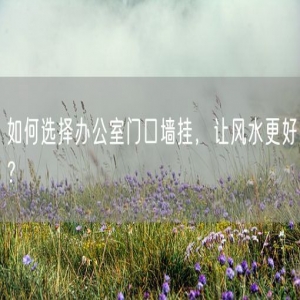 如何选择办公室门口墙挂，让风水更好？