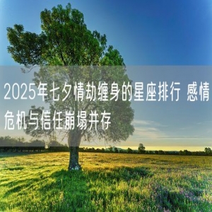 2025年七夕情劫缠身的星座排行 感情危机与信任崩塌并存