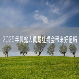 2025年属蛇人佩戴红绳会带来好运吗