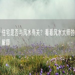 住宅是否与风水有关？看看风水大师的解释
