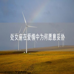 处女座在爱情中为何愿意妥协