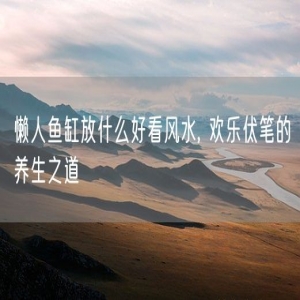 懒人鱼缸放什么好看风水, 欢乐伏笔的养生之道
