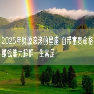 2025年财源滚滚的星座 自带富贵命格赚钱能力超群一生富足