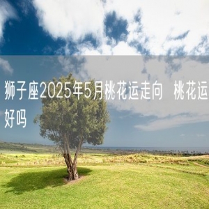 狮子座2025年5月桃花运走向  桃花运好吗