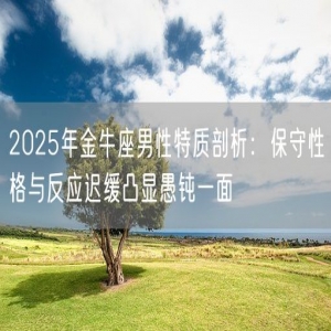 2025年金牛座男性特质剖析：保守性格与反应迟缓凸显愚钝一面