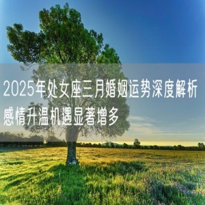 2025年处女座三月婚姻运势深度解析 感情升温机遇显著增多