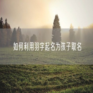 如何利用羽字起名为孩子取名