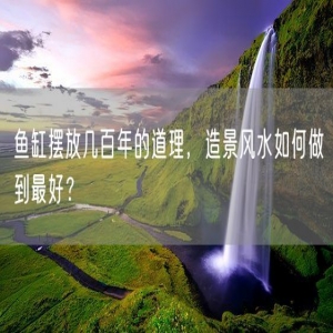 鱼缸摆放几百年的道理，造景风水如何做到最好？