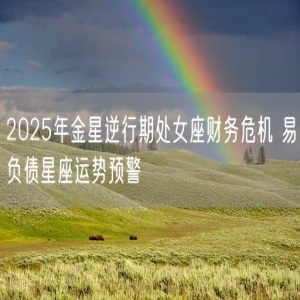 2025年金星逆行期处女座财务危机 易负债星座运势预警