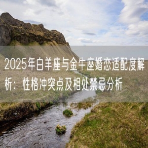 2025年白羊座与金牛座婚恋适配度解析：性格冲突点及相处禁忌分析