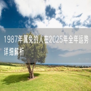 1987年属兔的人在2025年全年运势详细解析