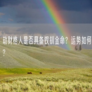 劫财格人是否具备钗钏金命？运势如何？