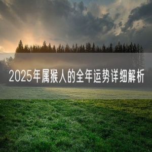 2025年属猴人的全年运势详细解析