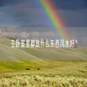主卧室里都放什么东西风水好？