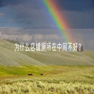 为什么店铺厕所在中间不好？