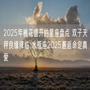 2025年桃花盛开的星座盘点 双子天秤良缘降临 水瓶座2025邂逅命定真爱