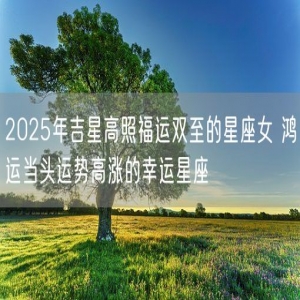 2025年吉星高照福运双至的星座女 鸿运当头运势高涨的幸运星座