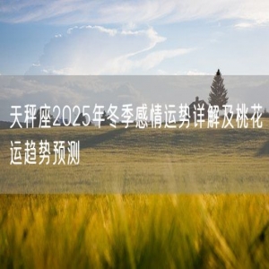 天秤座2025年冬季感情运势详解及桃花运趋势预测
