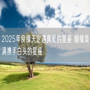 2025年良缘天定遇真爱的星座 姻缘美满携手白头的星座