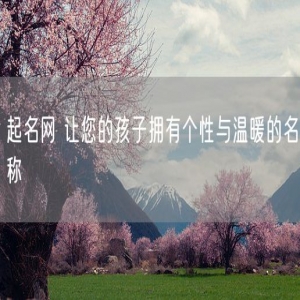 起名网 让您的孩子拥有个性与温暖的名称