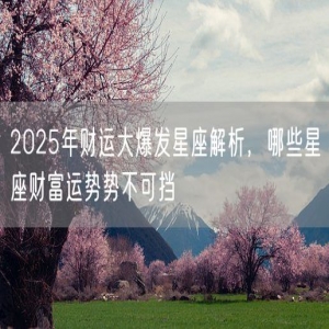 2025年财运大爆发星座解析，哪些星座财富运势势不可挡