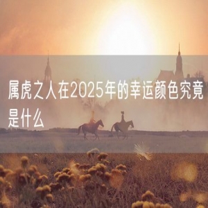 属虎之人在2025年的幸运颜色究竟是什么