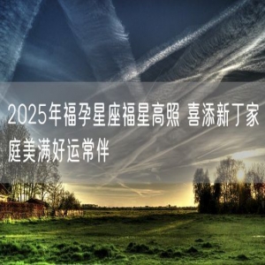 2025年福孕星座福星高照 喜添新丁家庭美满好运常伴