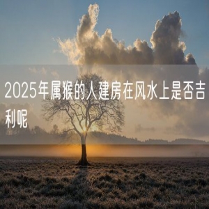 2025年属猴的人建房在风水上是否吉利呢