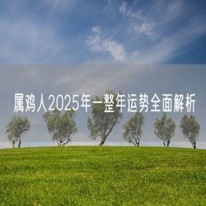 属鸡人2025年一整年运势全面解析