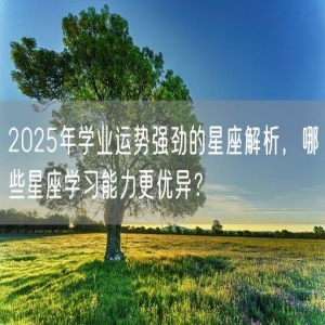 2025年学业运势强劲的星座解析，哪些星座学习能力更优异？