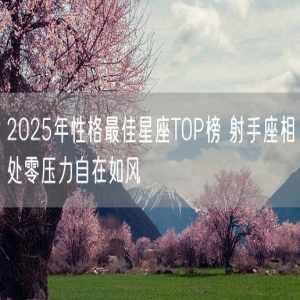 2025年性格最佳星座TOP榜 射手座相处零压力自在如风