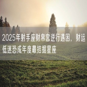2025年射手座财帛宫逆行遇困，财运低迷恐成年度最拮据星座