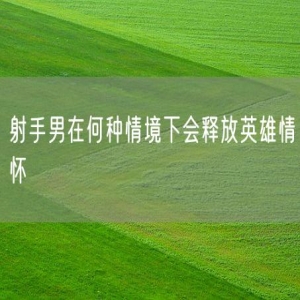 射手男在何种情境下会释放英雄情怀