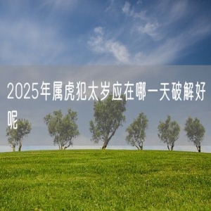 2025年属虎犯太岁应在哪一天破解好呢