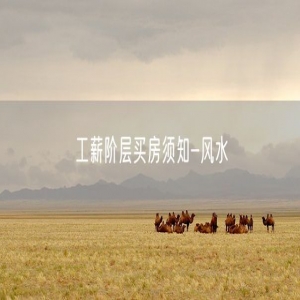 工薪阶层买房须知-风水
