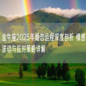 金牛座2025年婚恋运程深度剖析 情感波动与应对策略详解